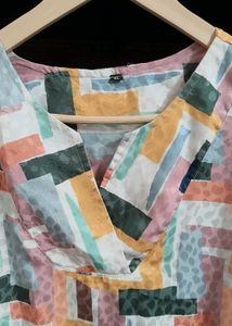 Colorful Abstract Print Kurta