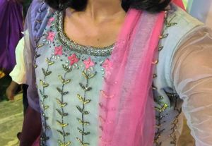 Pink &amp; Silver Lehenga