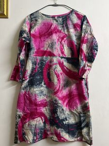 Vibrant Abstract Print Kurta