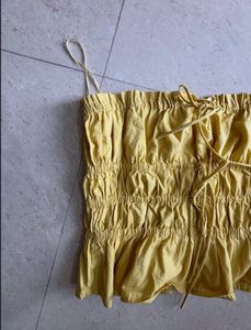 Smocked Yellow Tube Top