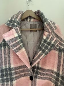 Chic Plaid Wool Blend Jacket