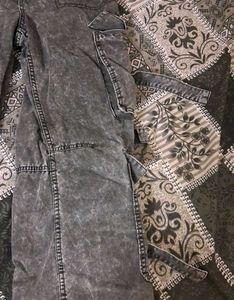 Y2k Grey Washed Baggy Jeans