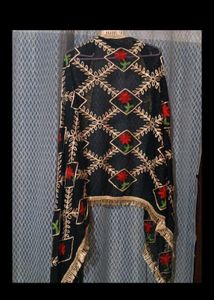 🥳combo✨ Embroidery - dupatta Yellow &amp; Black