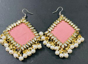 Fancy Party Wear Have Long Size Earrings All' Colo
