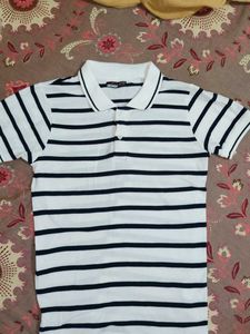 Boy's Striped Polo Shirt