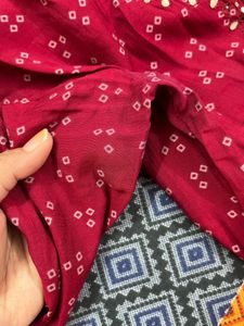 Muslin pink kurti