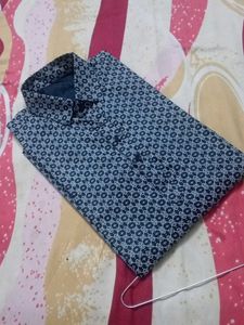 💙🥳blue Patterned attractive Kurta