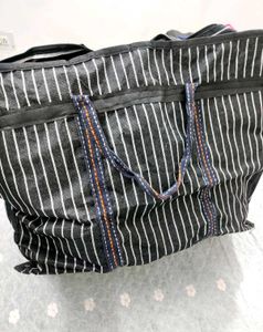 Striped Tote Storage Bag 🛍️ Big ✅ Size