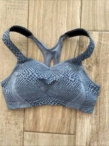 Stylish Blue Snake Print Sports Bra