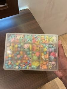 Assorted Craft Beads Organizer Box
