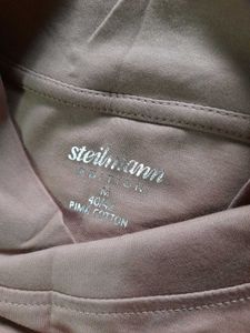 Steilmann Unisex Mock Neck Brown Tee Tshirt Top 🤎