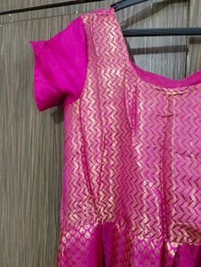 Pink &amp; Gold Ethnic Dress