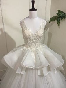 Elegant Tiered Wedding Gown