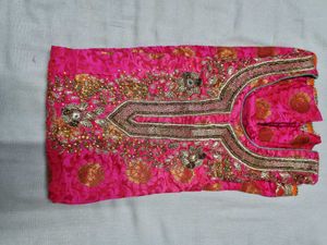 Pink &amp; Golden Kurti