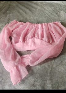 Pink Sheer Crop Top