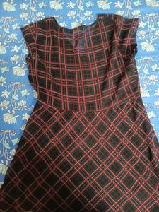 Chic Plaid Fit &amp; Flare Dress