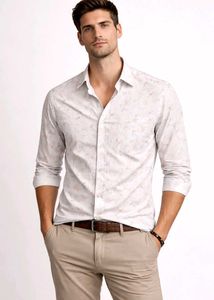 Men's Printed Long Sleeve Shirt