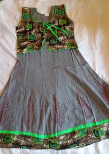 Ethnic Kurta with attached Jacket