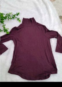 fitted helter neck top