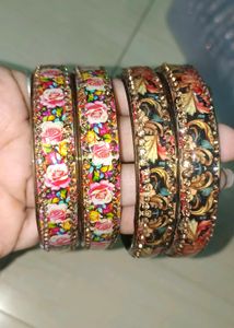 Exquisite Floral Bangle Set(only 2)