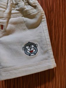 Cute white Baby Shorts