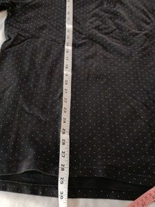 Men's Black Polo Shirt with White Collar