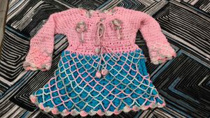 Handmade Knitted Dress for Girls