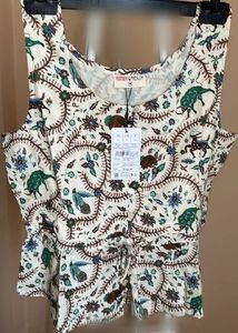 Bombay Paisley Bohemian Print Sleeveless Top