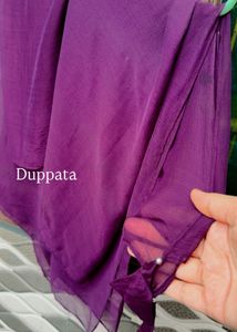 Purple Embroidered Nyra cut suit