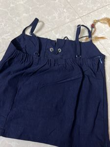 Blue Corset Top