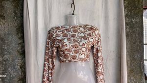 I. Trendy Abstract Print Crop Top