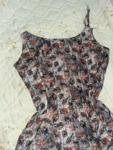 Floral Print one shoulder tie-up Kurti