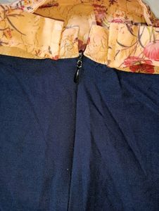Puffed Sleeves Floral Design Top