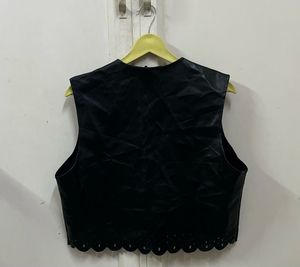 Leather Look Vest