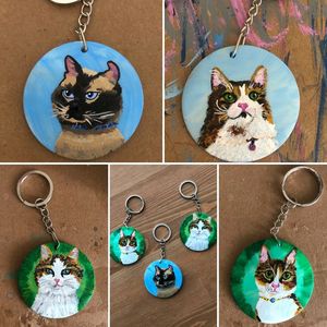 Custom Pet Potraits Keychains