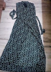Stylish Sleeveless Print Maxi Dress