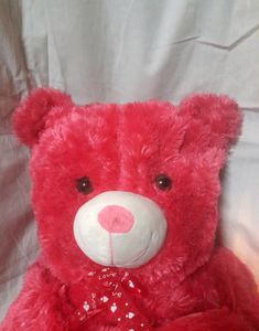 Big Pink Teddy Bear With Heart Couple Kid Gift 🧸