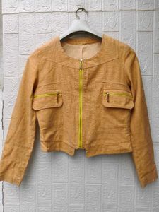 New with tag Stylish Cropped Jacket Zipper D