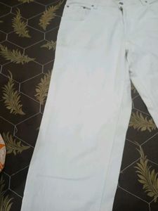 Classic White Wide Leg Jeans