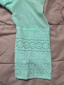 Elegant Mint Green Chikankari Kurta