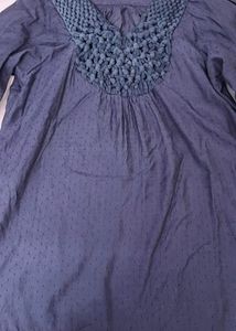 Elegant Navy Blue Kurta