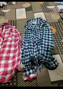 woMen's Plaid Shirts - Pack of 2