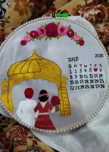 Handmade Embroidered Wedding Wall Decor