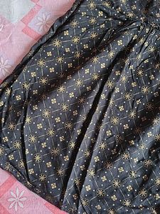 Stylish Black &amp; Gold Printed Kurta