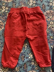 Set of 2 - Red &amp; Blue Joggers with Star n Bear