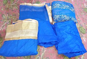 Bajirao Mastani Gawn In Royal Blue Colour