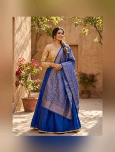 Grand Royal Blue Dupatta