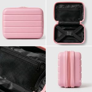 Cute Pink Travel Cosmetic Bag / Hard Shell Pouch