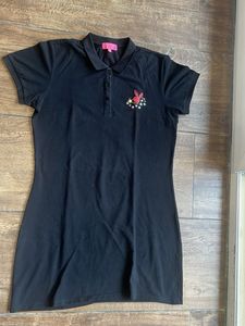 Original Playboy Bunny Black Polo Dress