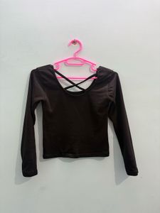 Chic Black Long Sleeve Top